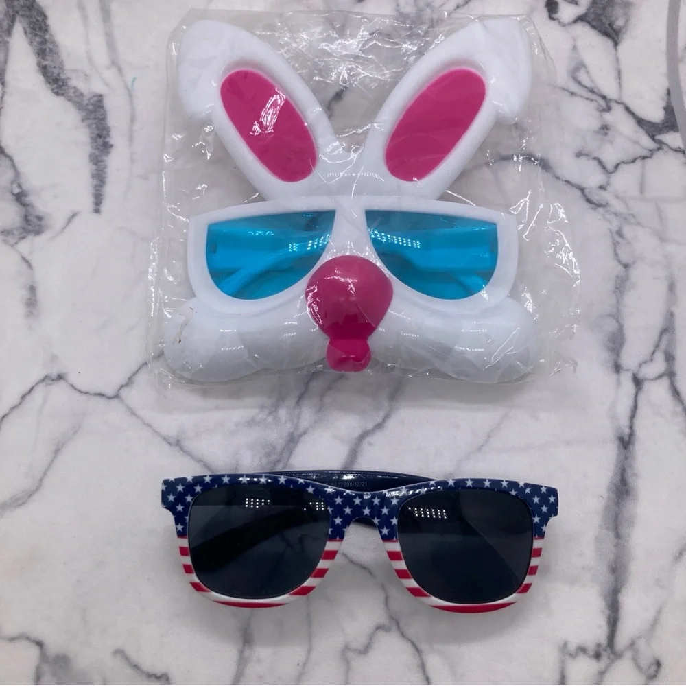 Holiday Themed Kids’ Sunglasses Easter Bunny Fourth of July Independence US Flag